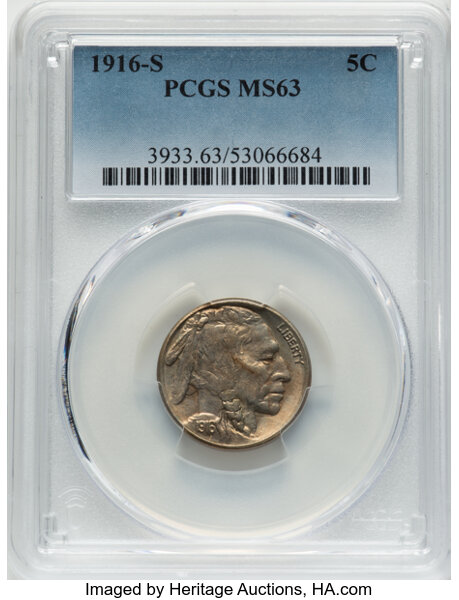 1916-S 5c MS thumbnail 4