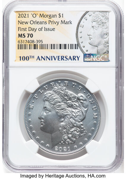 2021-(O) S$1 Morgan, Privy Mark, 100th Anniversary OGP thumbnail 15