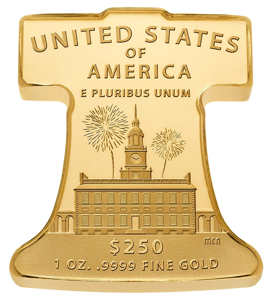 2026-P $250 1oz Gold, Freedom Ringing, Liberty Bell PR DCAM