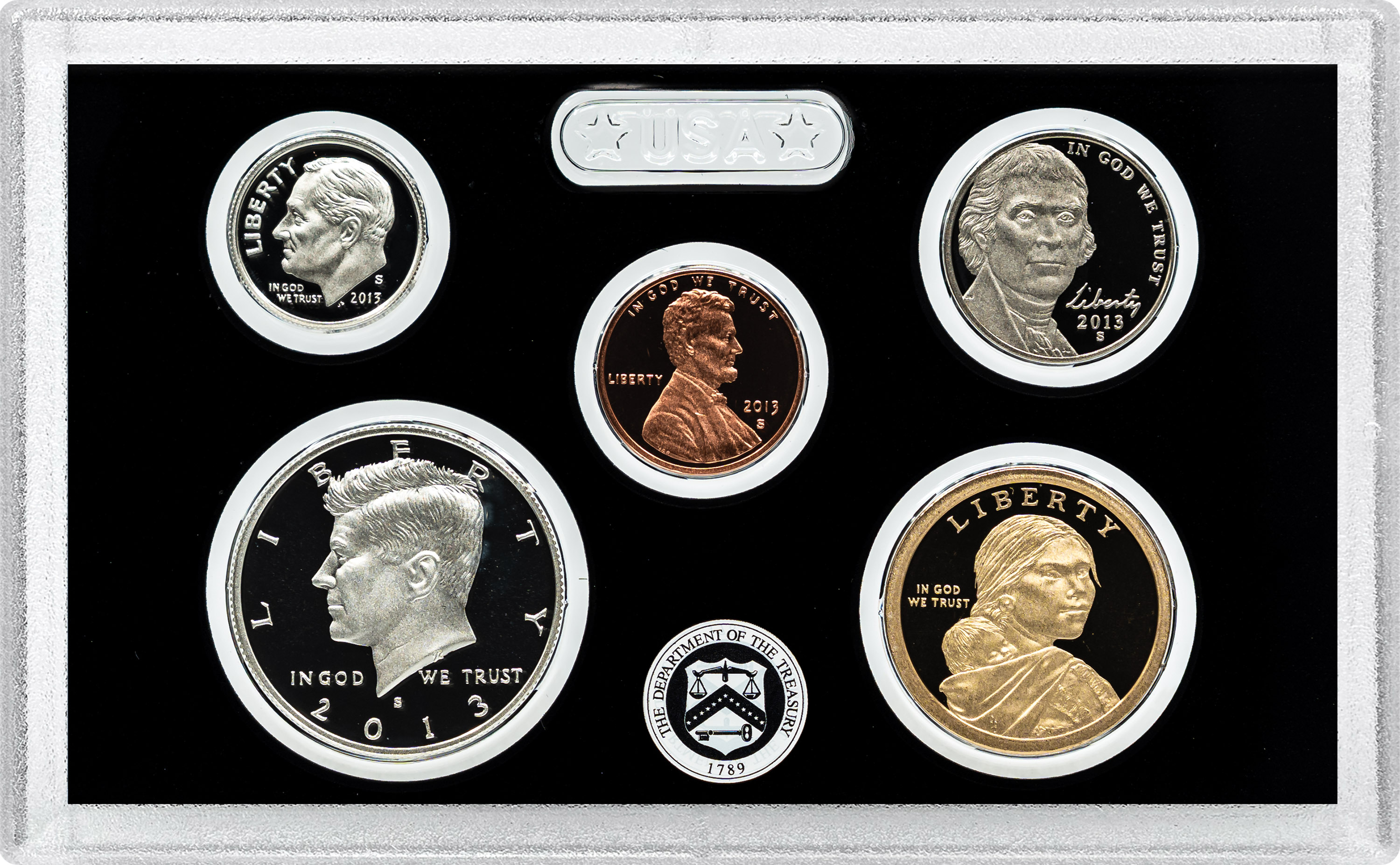 2013-S 1c-$1 Silver Proof Set, 14 Coins PR