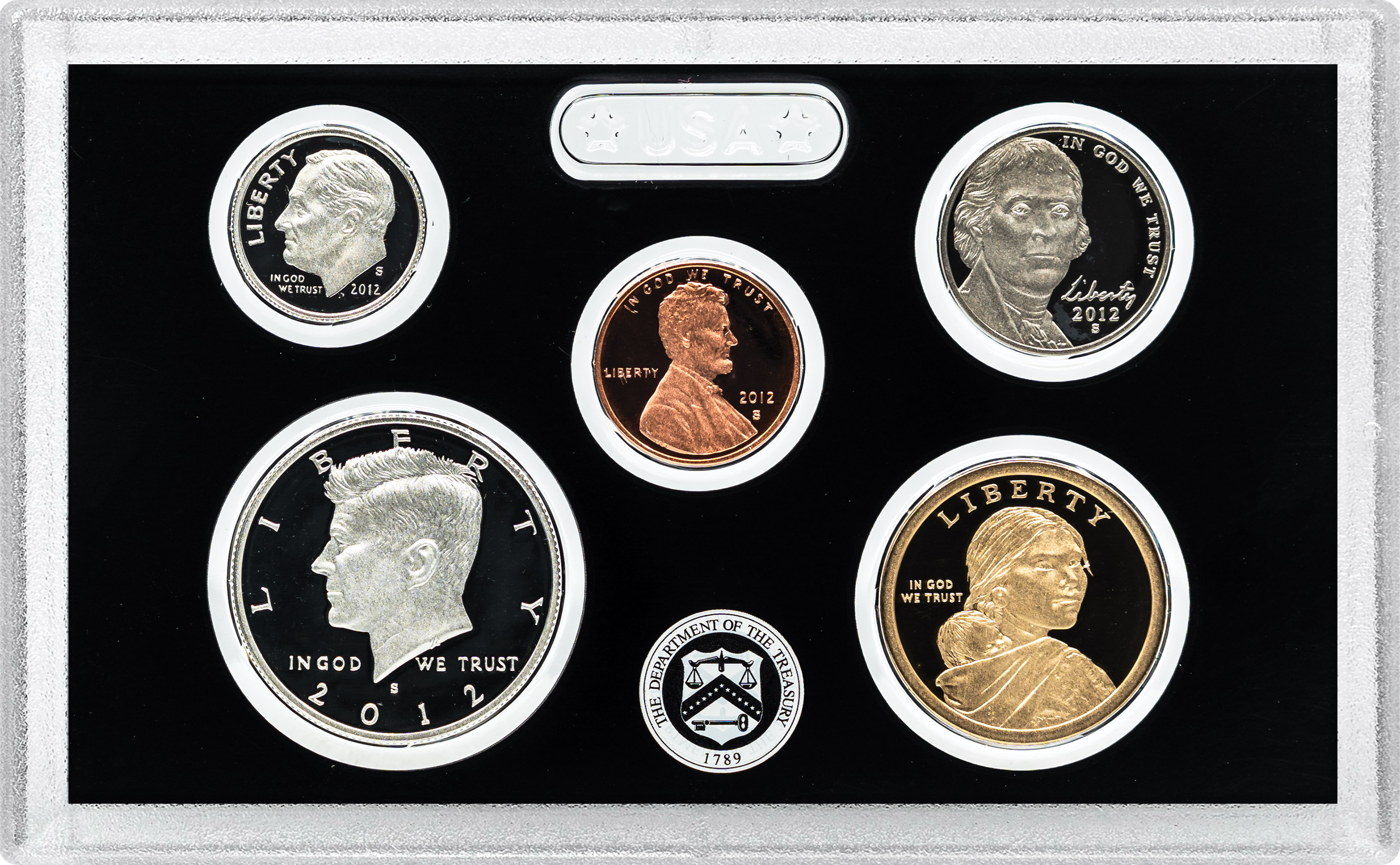 2012-S 1c-$1 Silver Proof Set, 14 Coins PR