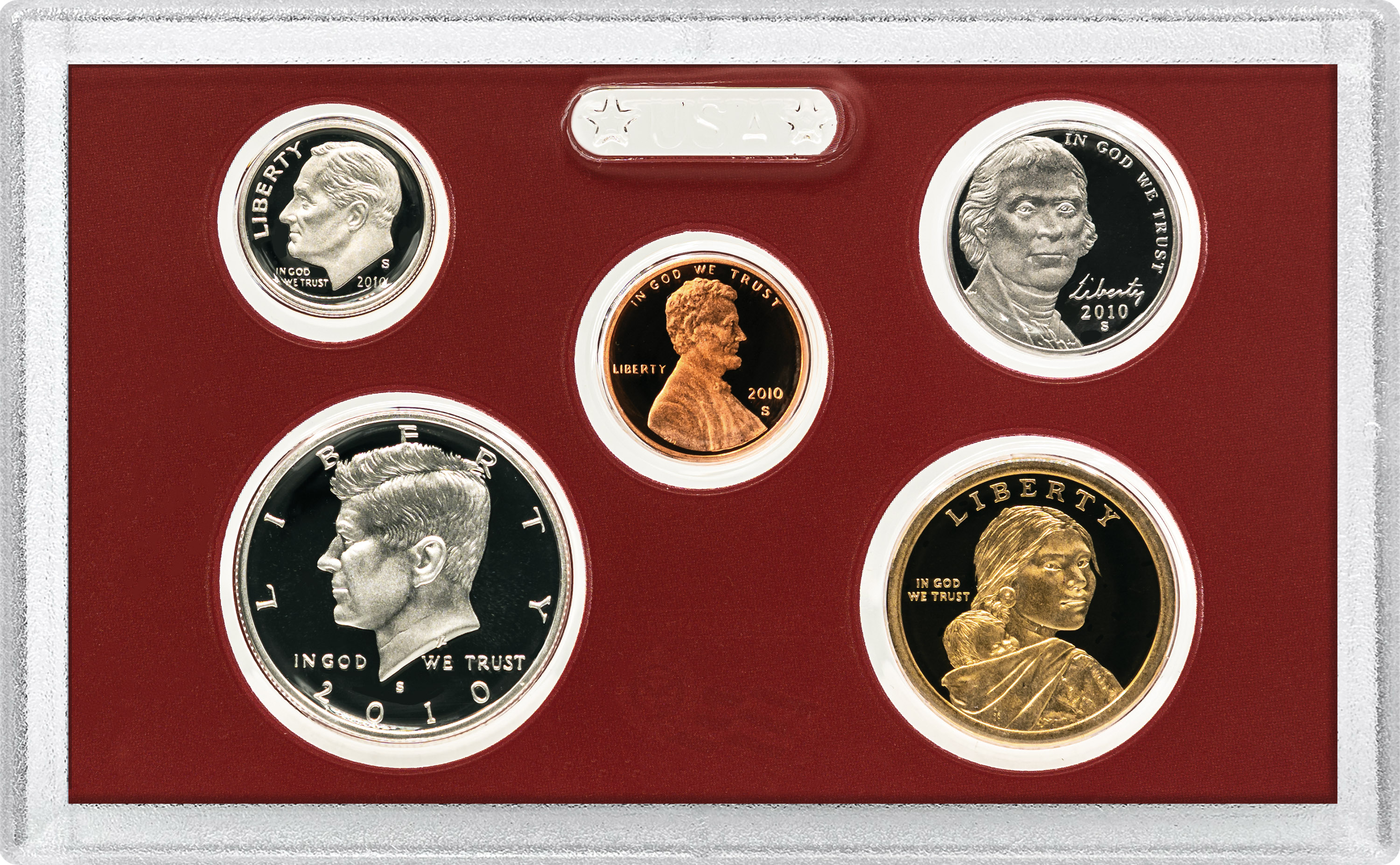 2010-S 1c-$1 Silver Proof Set, 14 Coins PR