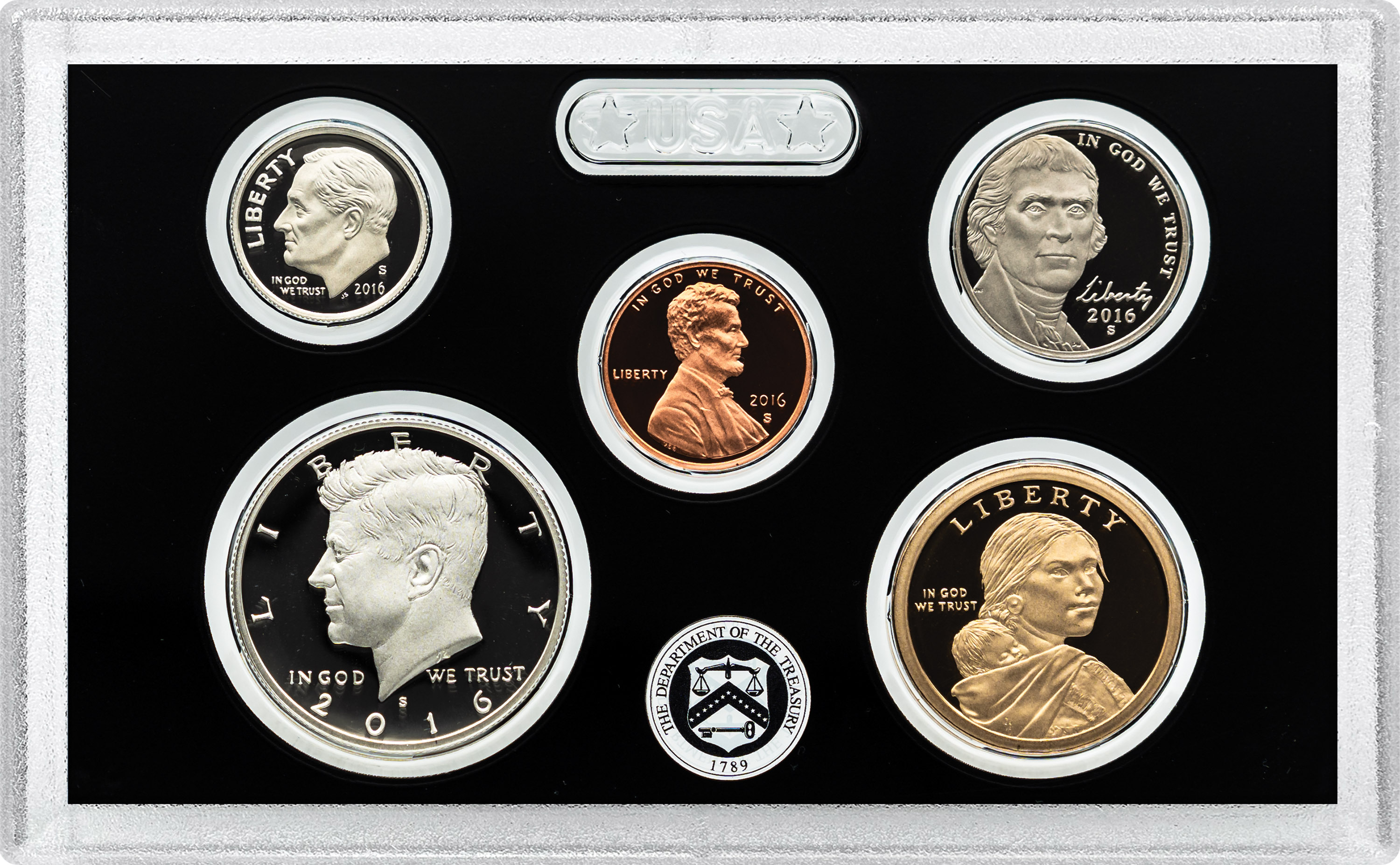 2016-S 1c-$1 Silver Proof Set, 13 Coins PR