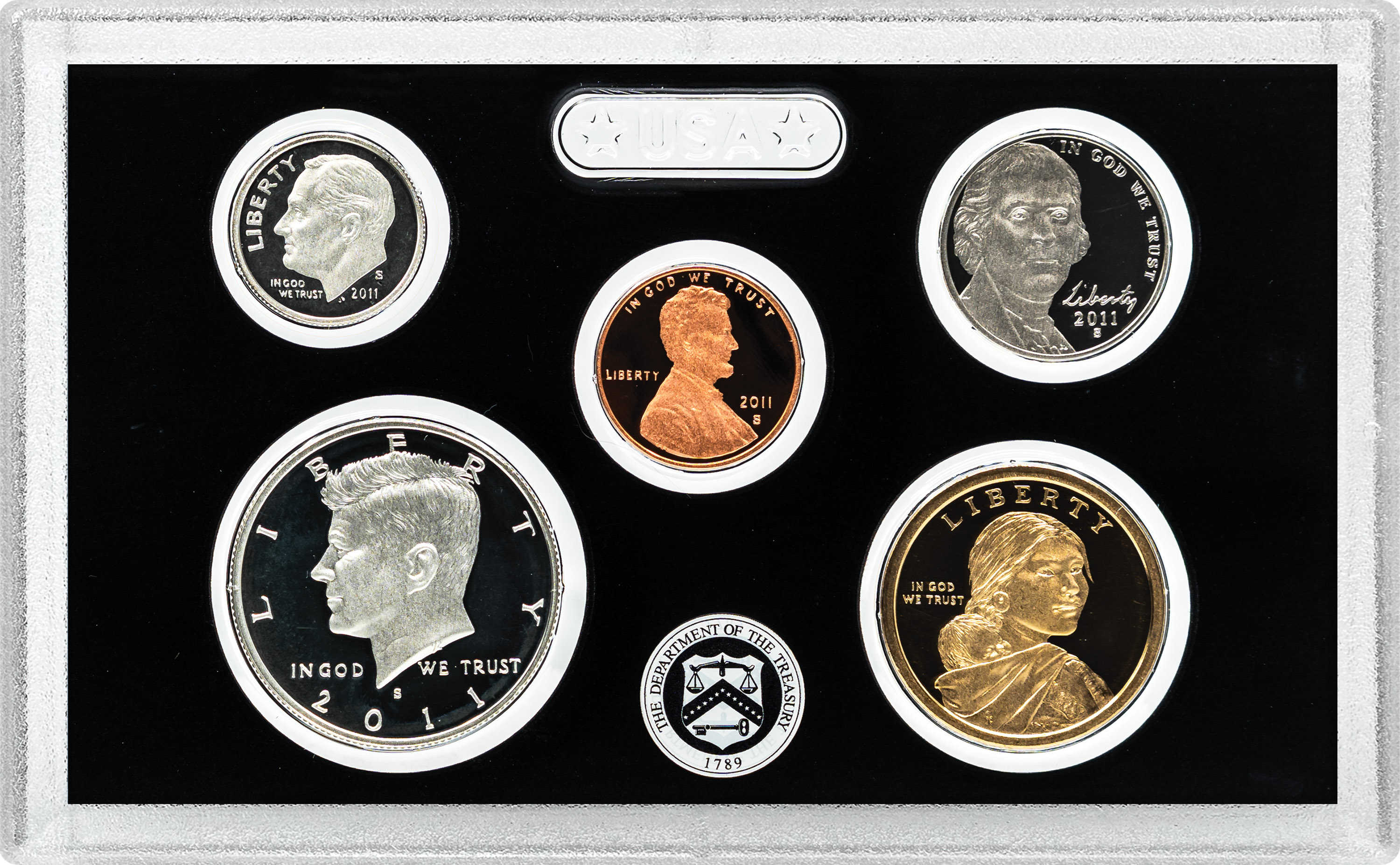 2011-S 1c-$1 Silver Proof Set, 14 Coins PR