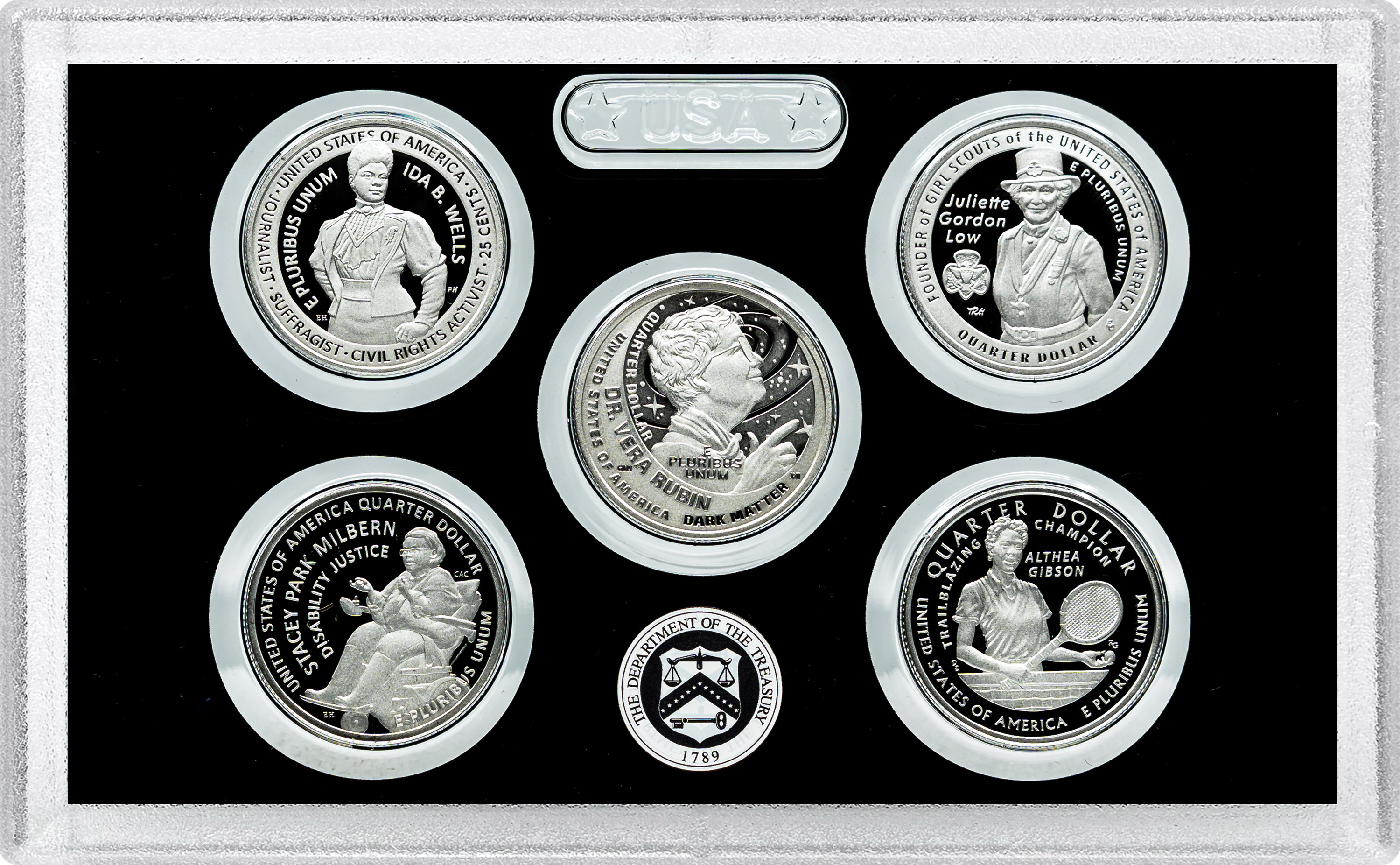 2025-S 25c Silver Quarters Proof Set, 5 Coins PR