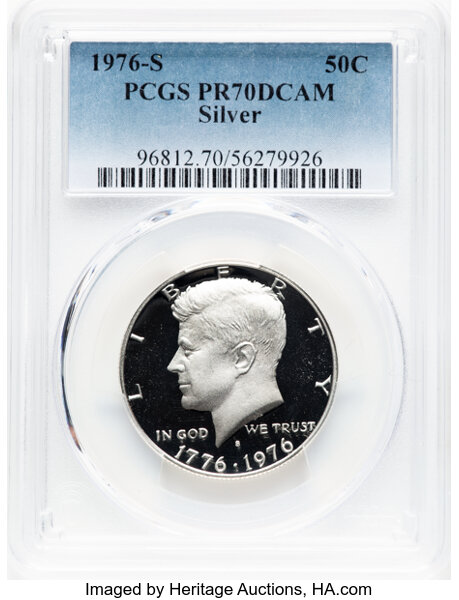 1976-S 50c Silver PR DCAM thumbnail 6