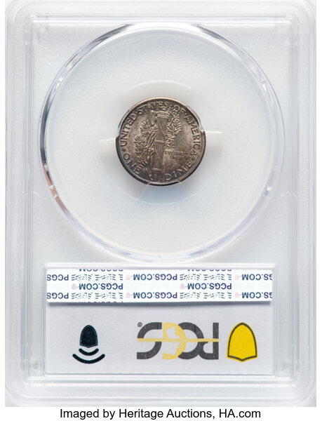 1916 10c Mercury MS FB MS63 FB thumbnail 6