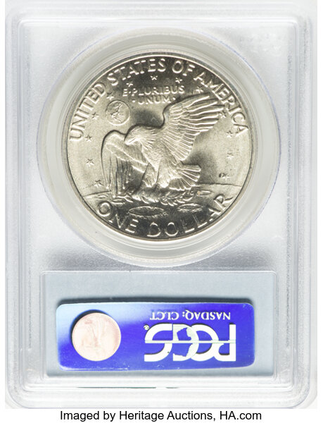 Eisenhower (Ike) $1  Silver [Type] MS67 CAC thumbnail 4
