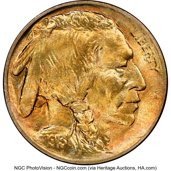 1913 5c Buffalo, Type 2 MS thumbnail 8