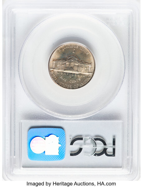 1944-D 5c Silver MS FS MS67 FS CAC thumbnail 4