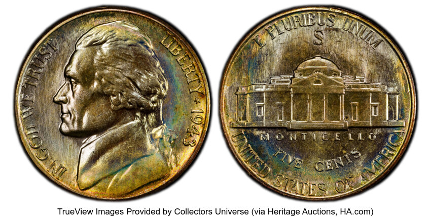 1943-S 5c Silver MS FS thumbnail 2