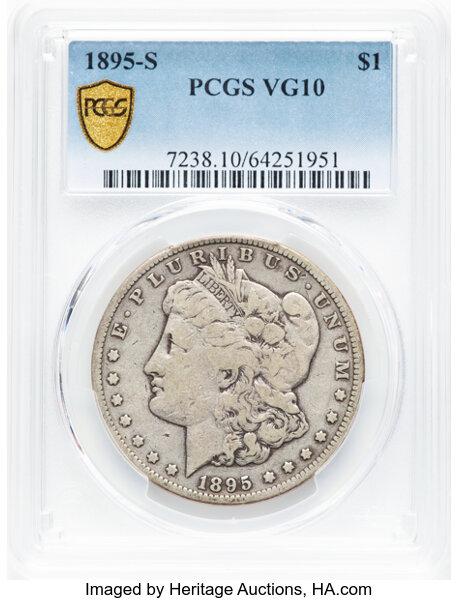 1895 S One Dollar MS Values | Greysheet