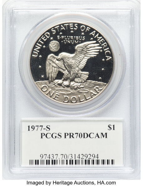 1977-S $1  Clad PR DCAM PR70 DCAM thumbnail 2
