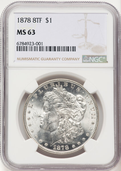 1878 8TF $1  Notched Star, VAM-12 MS thumbnail 4