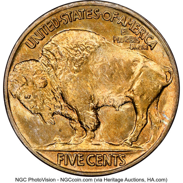 1913 5c Buffalo, Type 2 MS61 CAC thumbnail 23