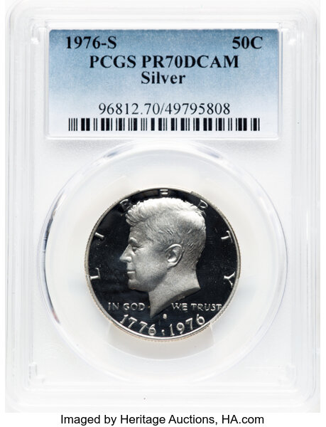 1976-S 50c Silver PR DCAM thumbnail 7