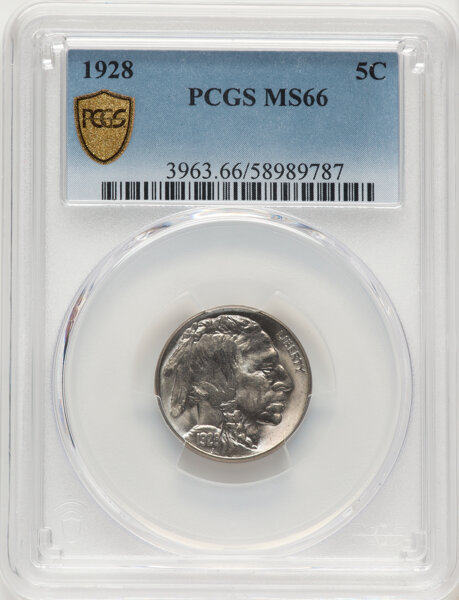 1928 5c MS66 CAC thumbnail 4