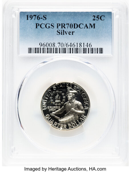 1976-S 25c Silver PR DCAM thumbnail 11