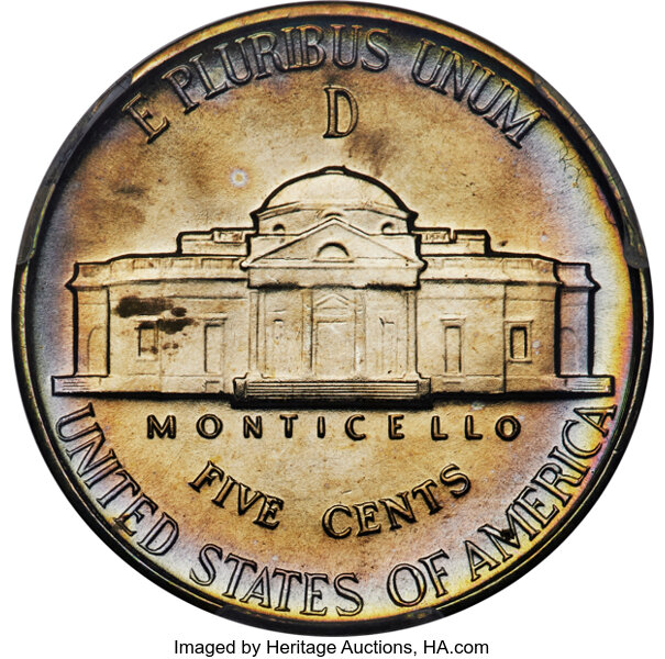 1944-D 5c Silver MS FS MS66 FS CAC thumbnail 2