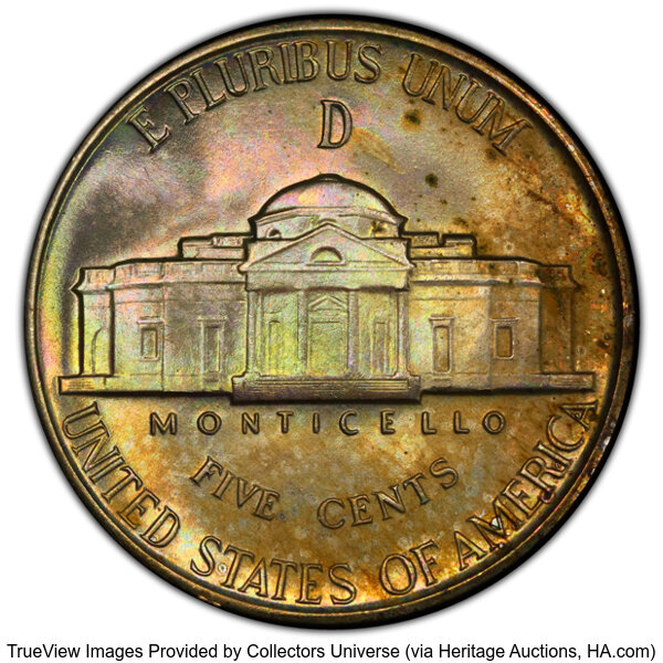 1943-D 5c Silver MS67 thumbnail 4