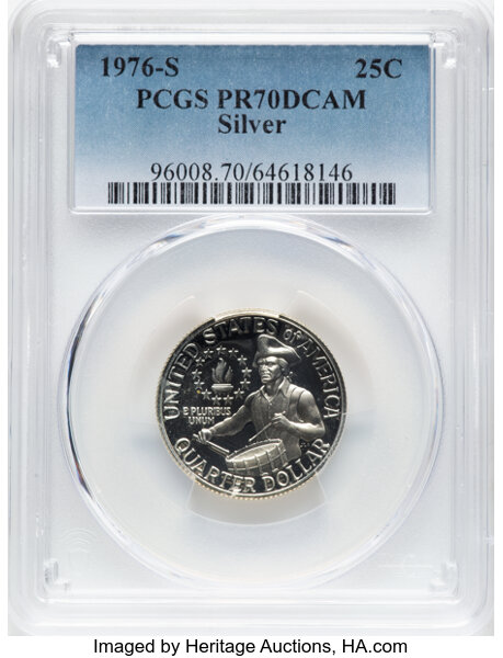 1976-S 25c Silver PR DCAM thumbnail 8