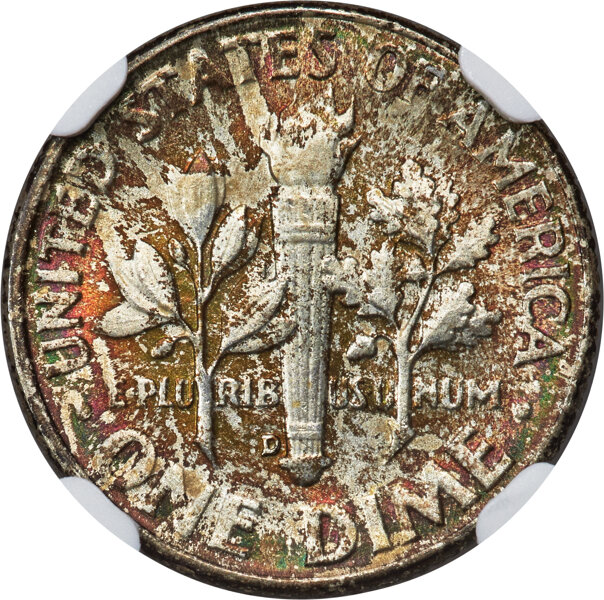 1958-D 10c MS FB MS68 FB CAC thumbnail 2