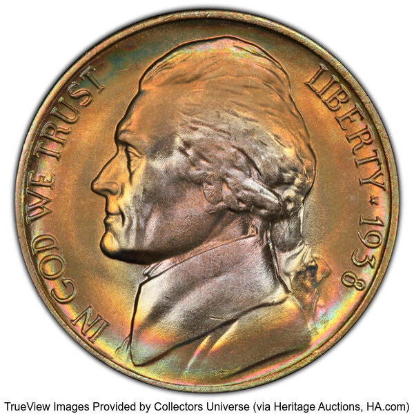 1938-D 5c Jefferson MS thumbnail 3