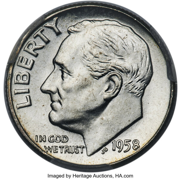 1958 10c AU58 thumbnail 18