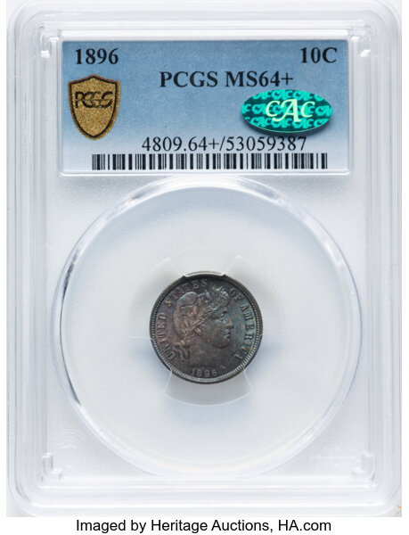 1896 10c MS64 thumbnail 6