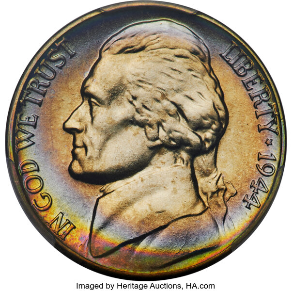 1944-D 5c Silver MS FS thumbnail 4