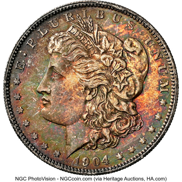 1904-O $1  Fishhook, VAM-4B MS thumbnail 2