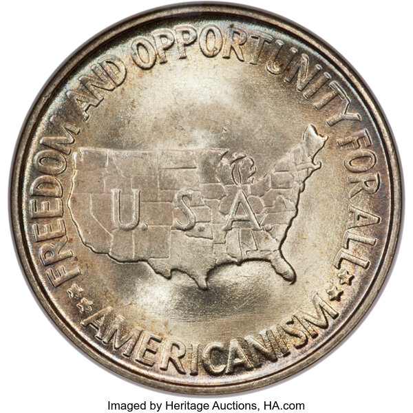 1954 50c Washington-Carver MS66 thumbnail 2