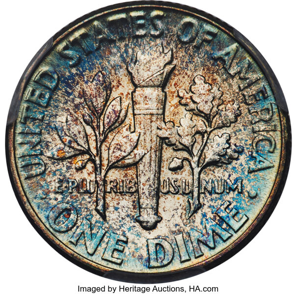 1949 10c VF20 CAC thumbnail 4