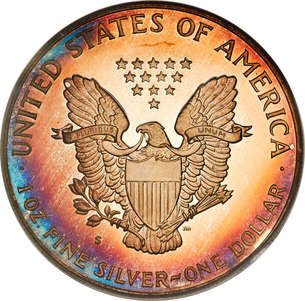 1987-S $1  Silver Eagle PR DCAM PR64 DCAM thumbnail 4