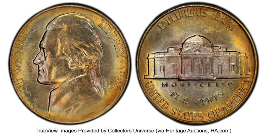 1946-D 5c MS FS thumbnail 3