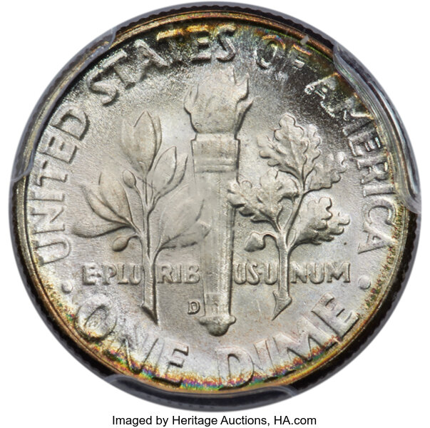 1947-D 10c MS67 thumbnail 2
