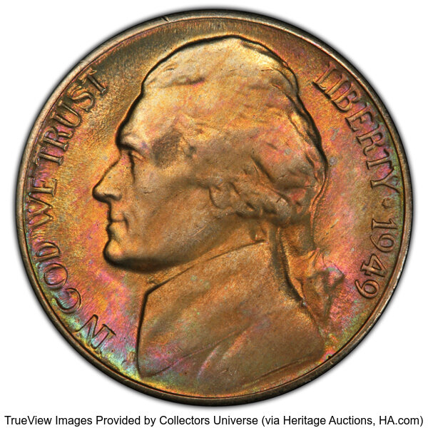 1949-D 5c MS thumbnail 3