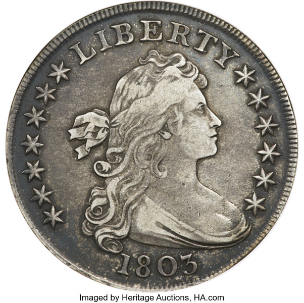 1803 $1  Large 3, B-6, BB-255 MS thumbnail 4