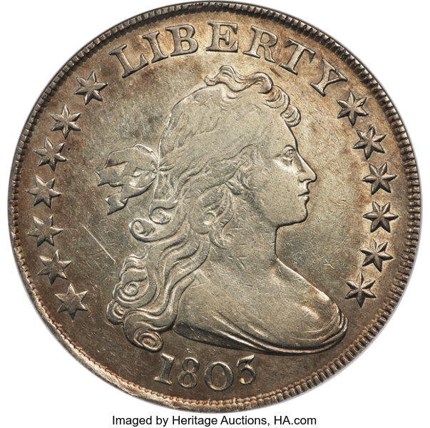 1803 $1  Small 3, B-5, BB-252 MS thumbnail 2