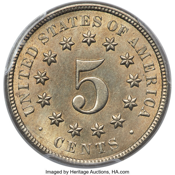 1874 5c MS66 thumbnail 4