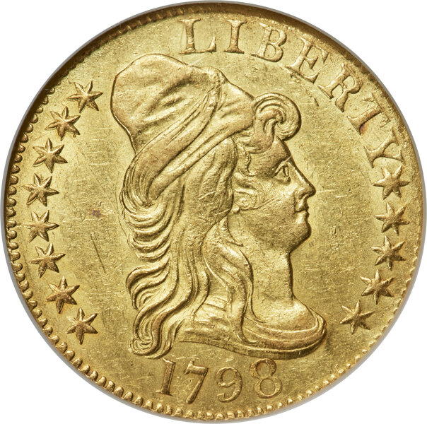 1798 $5  Large Eagle, Large 8, 13 Stars, BD-5 MS thumbnail 2