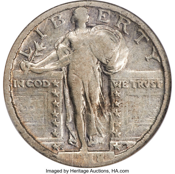 1918/7-S 25c Overdate, FS-101 MS thumbnail 4