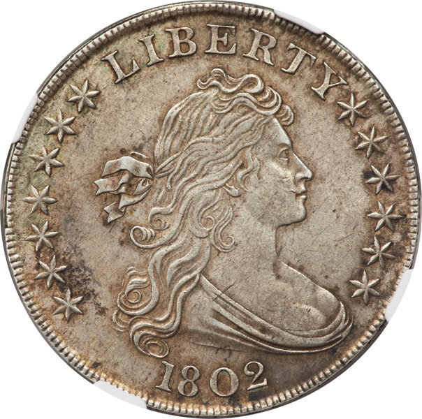 1802 $1  Narrow Date, B-6, BB-241 MS thumbnail 3