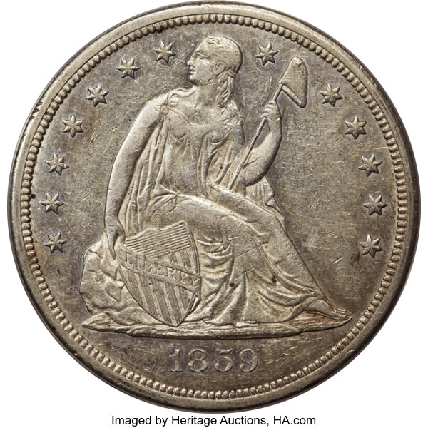 1859-S $1  MS thumbnail 4