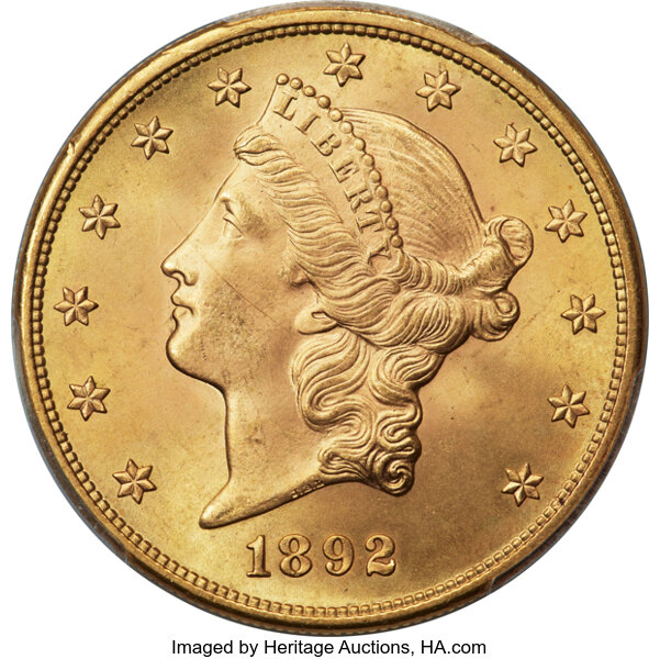 1892-S $20  MS thumbnail 3