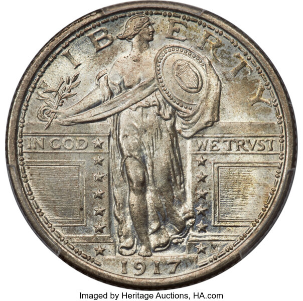 1917 25c Type 1 MS FH thumbnail 8