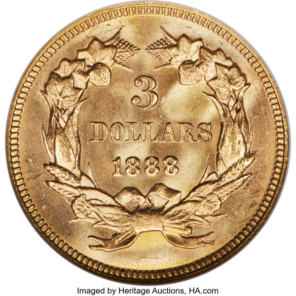 1888 $3 MS67 thumbnail 2