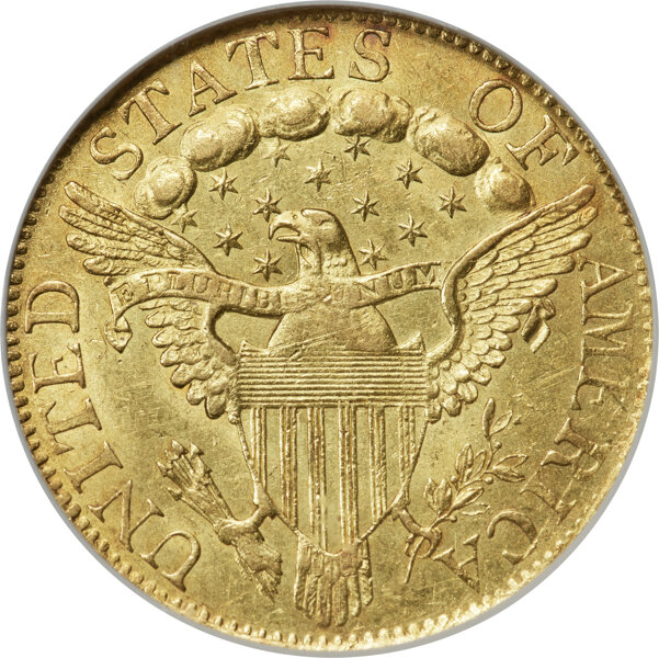 1798 $5  Large Eagle, Large 8, 13 Stars, BD-5 MS thumbnail 3