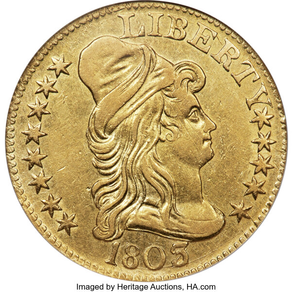 1803/2 $5  Imperfect T, BD-4 MS thumbnail 2