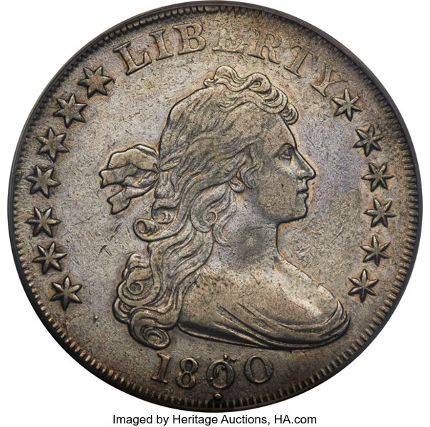 1800 $1  Dotted Date, B-14, BB-194 MS thumbnail 3